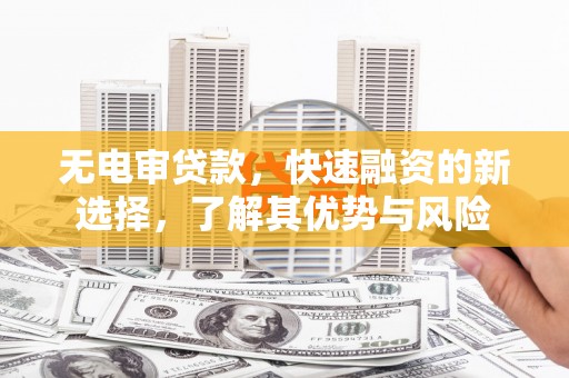 高坪无电审贷款，快速融资的新选择，了解其优势与风险