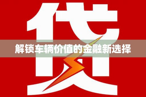 高坪解锁车辆价值的金融新选择