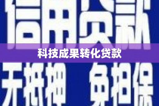 高坪科技成果转化贷款
