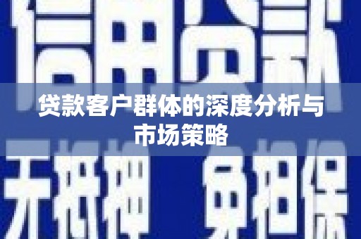 高坪贷款客户群体的深度分析与市场策略