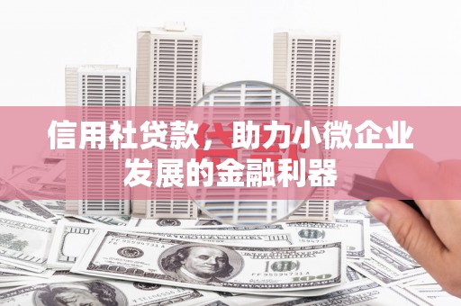 高坪信用社贷款，助力小微企业发展的金融利器