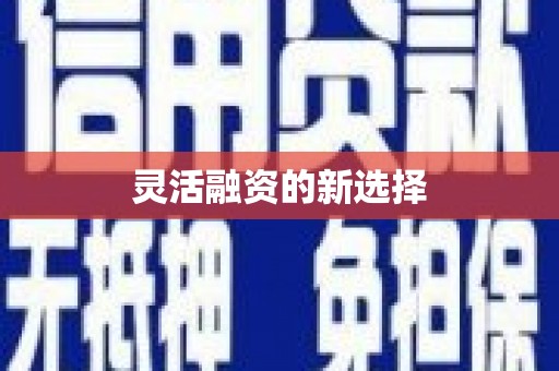 高坪灵活融资的新选择