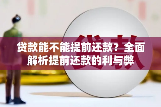 高坪贷款能不能提前还款？全面解析提前还款的利与弊