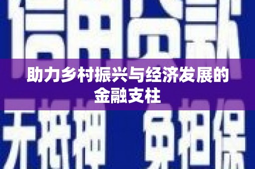 高坪助力乡村振兴与经济发展的金融支柱