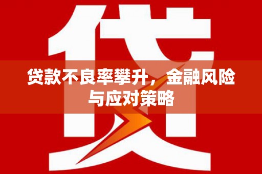高坪贷款不良率攀升，金融风险与应对策略